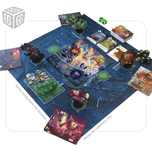 Verbessertes Spielmatten-Design | Kompatibel mit King Of Tokyo | Inoffizielles digitales Produkt