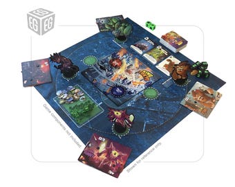 Enhanced Play Mat Design | Compatible with King Of Tokyo | Unofficial Digital Product