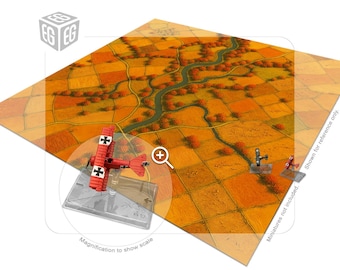 Autumn Sky Play Mat | Compatible with Wings Of Glory + Wings Of War, Famous Aces | Unofficial Digital Product