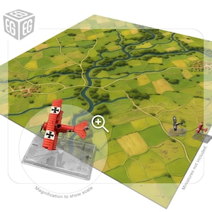 Summer Sky Play Mat | Compatible with Wings Of Glory + Wings Of War, Famous Aces | Unofficial Product