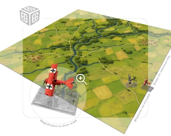 Summer Sky Play Mat | Compatible with Wings Of Glory + Wings Of War, Famous Aces | Unofficial Product