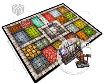 Enhanced Play Mat Design | Compatible with HeroQuest | Unofficial Digital Product