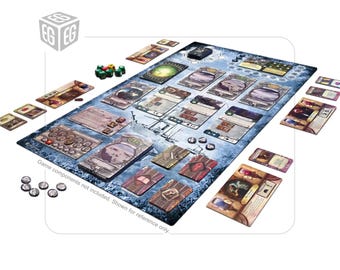 Enhanced Play Mat Design | Compatible with Elder Sign, Omens of Ice | Unofficial Digital Product