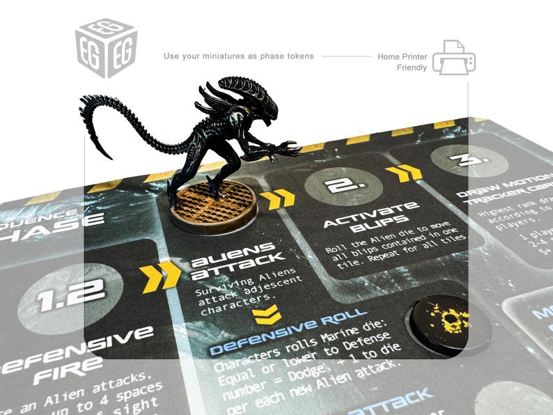 Marine & Xenos Phase Counters, Compatible With Aliens, Another Glorious ...