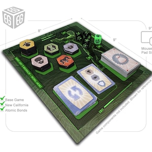 Enhanced Mini Play Mat Design | Compatible with Fallout The Board Game | Unofficial Digital Product