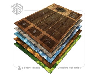5 Theme Bundle – Personal Play Areas | Compatible with Gwent, The Legendary Card Game | Unofficial Digital Product