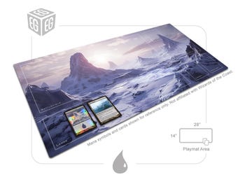 Icy Pool | Custom Play Mat Design | Compatible with Magic The Gathering | Unofficial Digital Product