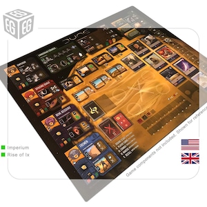 Enhanced Play Mat Design | Compatible with Dune Imperium + Rise of Ix | Unofficial Digital Product