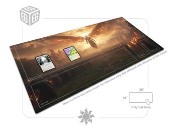 Avatar Rising | Custom Play Mat Design | Compatible with Magic The Gathering | Unofficial Digital Product