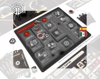 SPANISH | Imperial Turn Tracker Console | Compatible with Star Wars Rebellion | Unofficial Digital Product