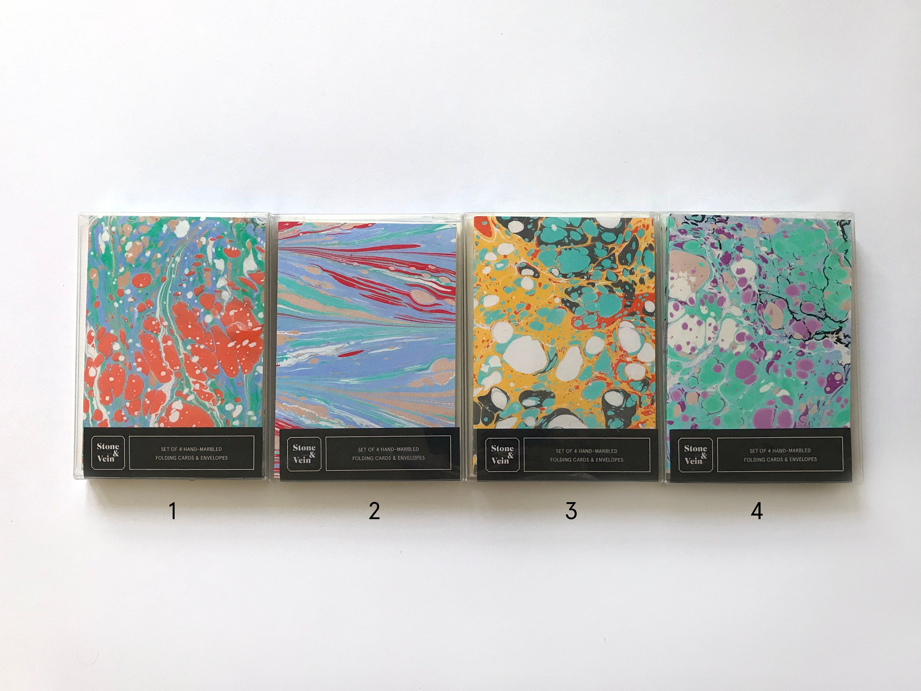 Marbled Note Cards - Etsy