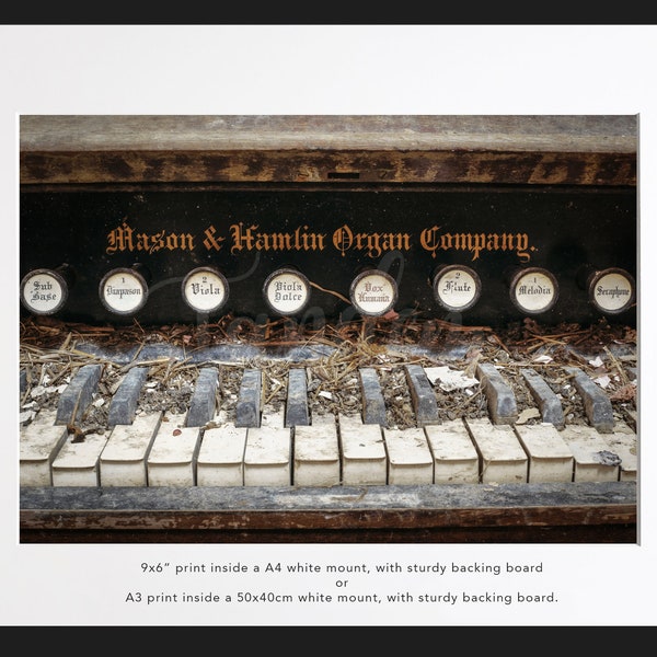 Out of Tune, organ, Abandoned / Derelict Ireland (Fine Art Print - various sizes).