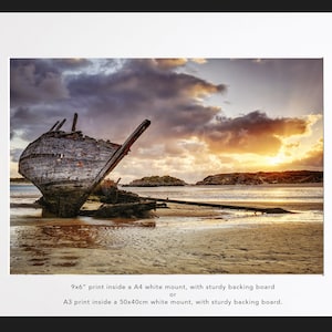 Bad Eddie Shipwreck, Bunbeg, Donegal (Fine Art Print - various sizes).