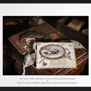 Auld Lang Syng, Tarjeta de Navidad Vintage, Irlanda abandonada / abandonada (Impresión de Bellas Artes - varios tamaños).