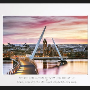 The Peace Bridge, Derry / Londonderry, Irlanda del Nord (Fine Art Print - varie dimensioni).