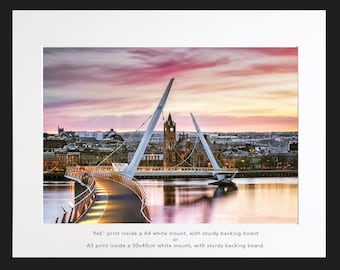 The Peace Bridge, Derry / Londonderry, Northern Ireland (Fine Art Print - various sizes).