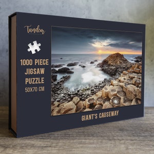 1000-Piece Jigsaw Puzzle featuring the Giant&#39;s Causeway, Northern Ireland, Ready to Ship.