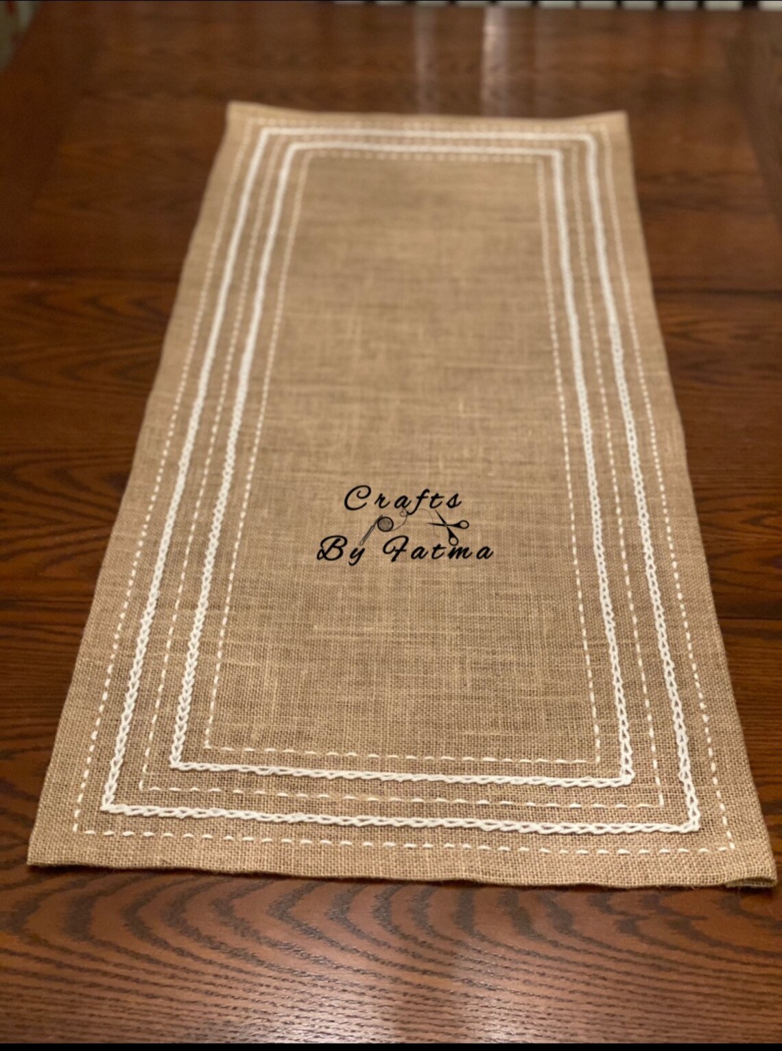 Embroidery Table Runner / Farmhouse Buffet runner Etsy