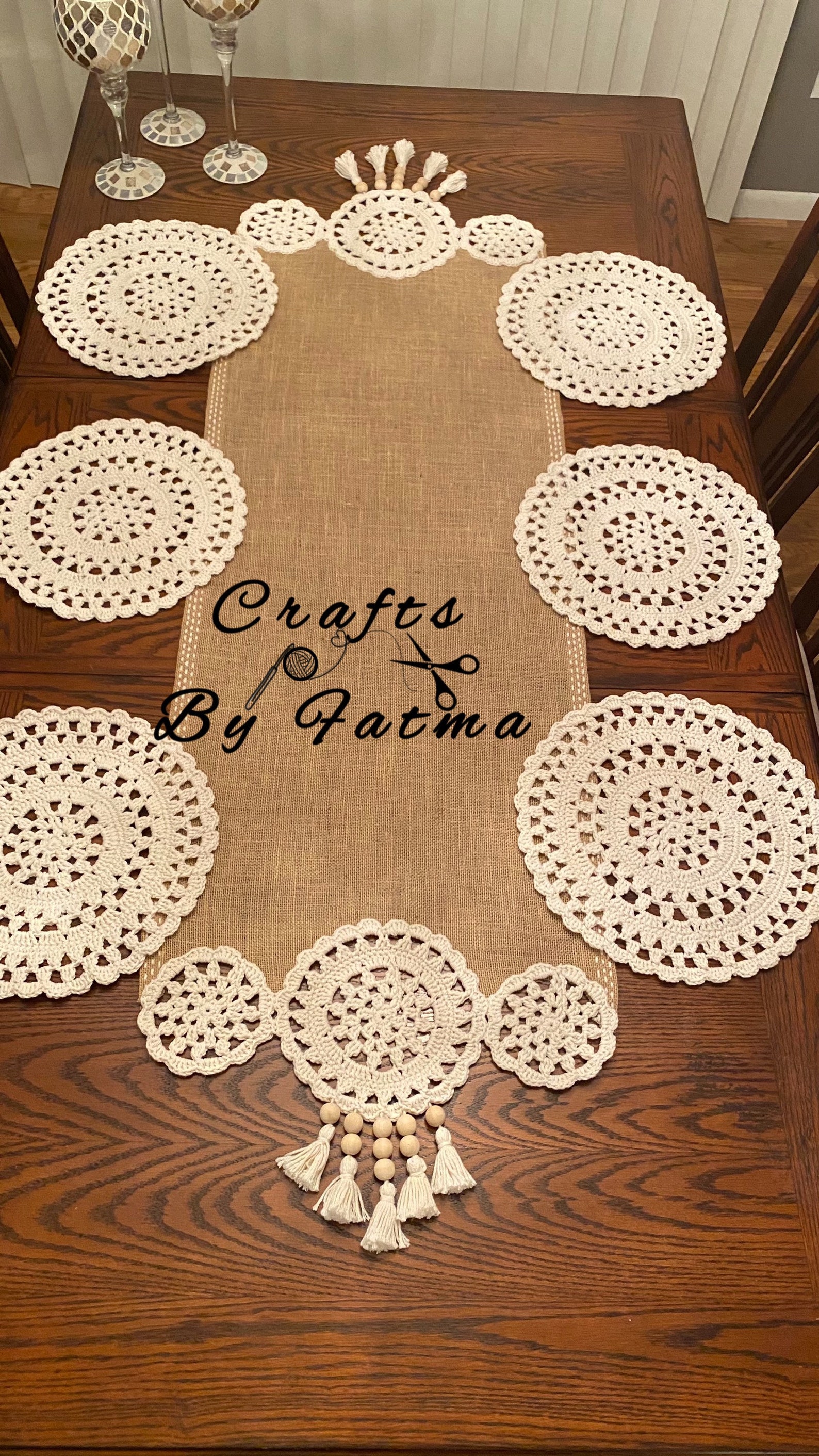 Crochet Placemat Etsy