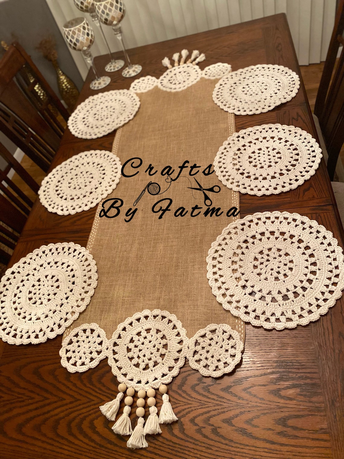 Crochet Placemat Etsy