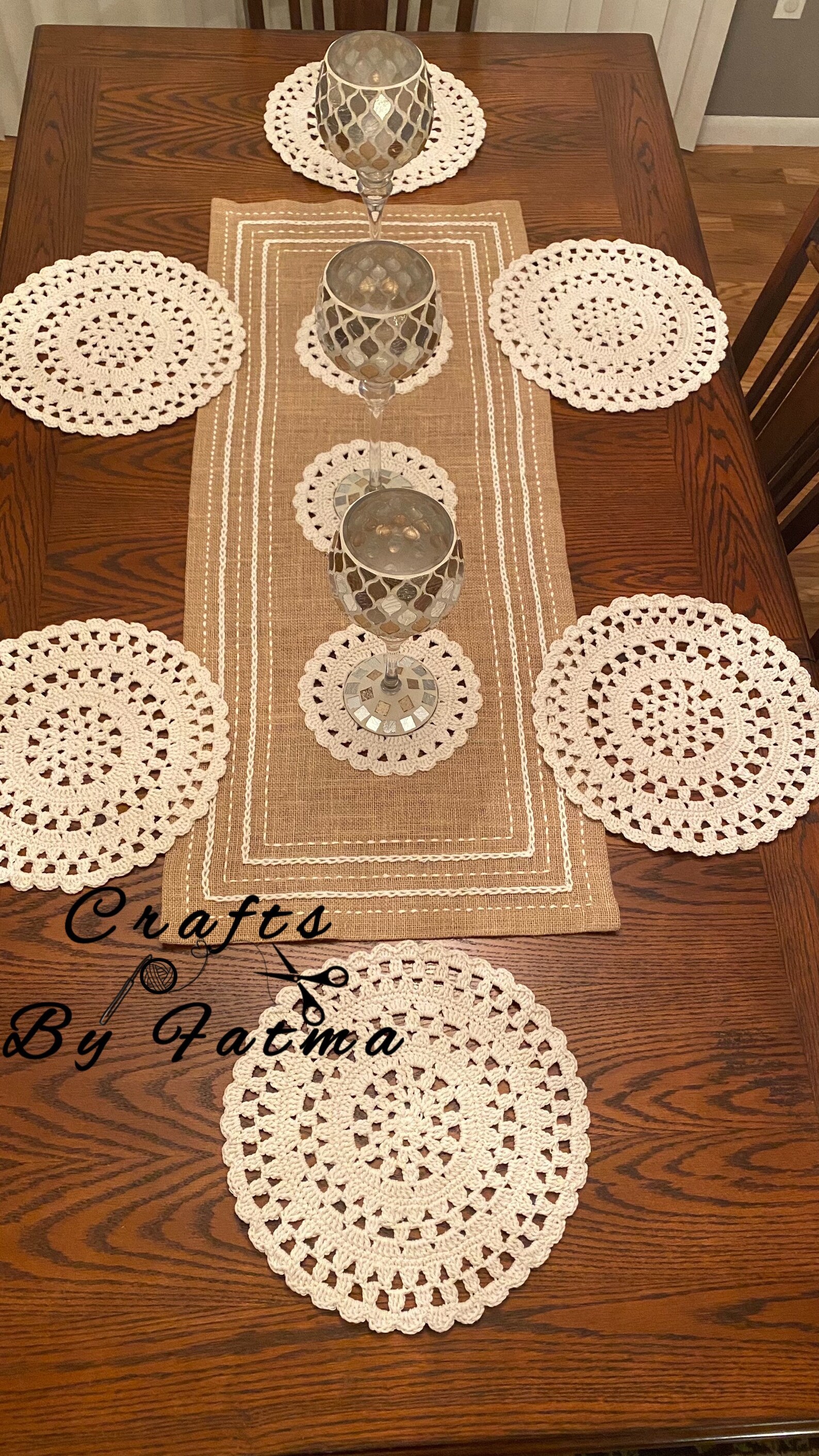 Crochet Placemat Etsy