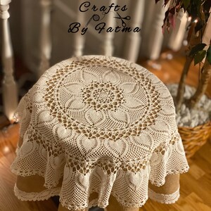 Crochet Circle Tablecloth Etsy