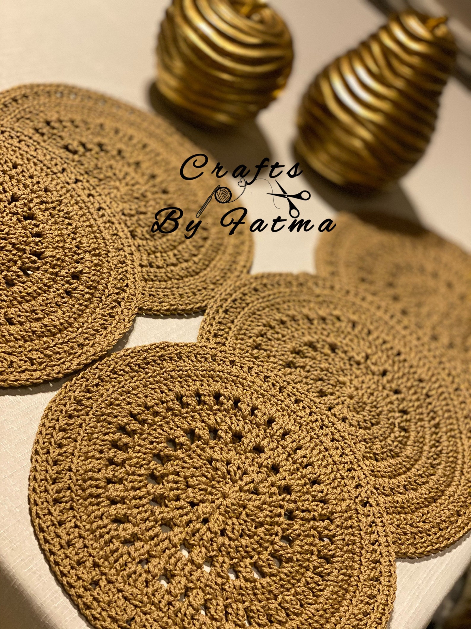 Craft Cord Crochet Placemat Etsy