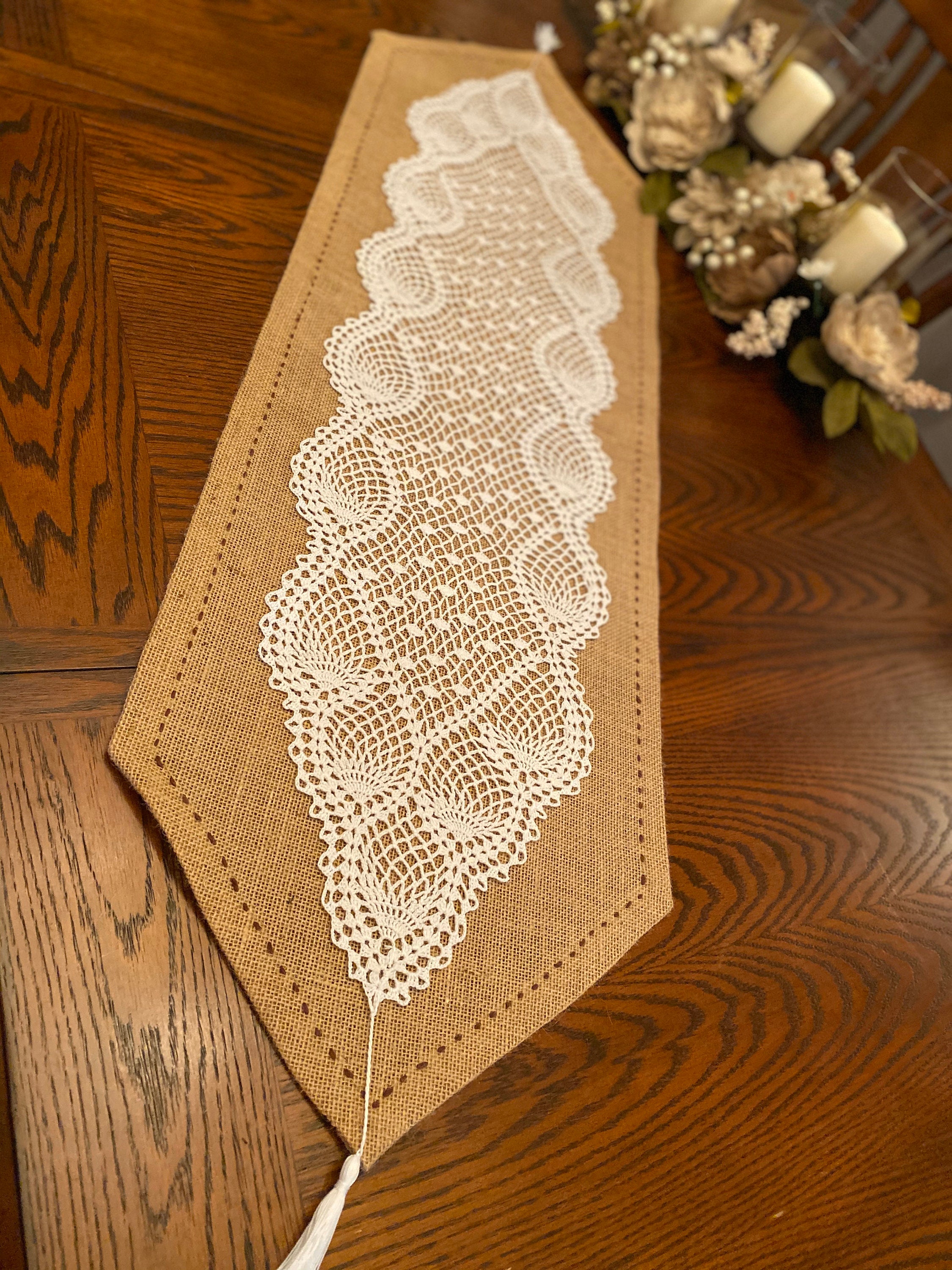 Vintage Crochet Table Runner Etsy Canada