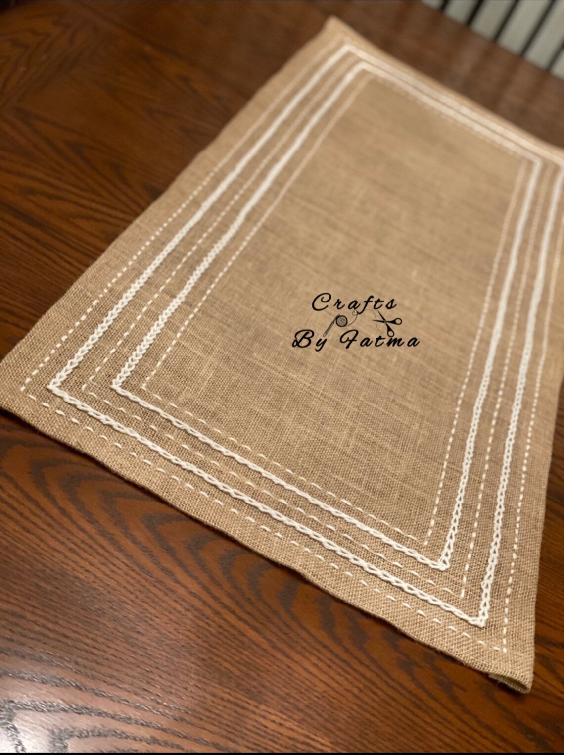 Embroidery Table Runner / Farmhouse Buffet runner Etsy