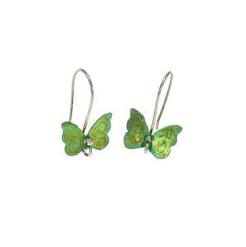 Dangle Butterfly Titanium Earrings for nature lover gift image 7