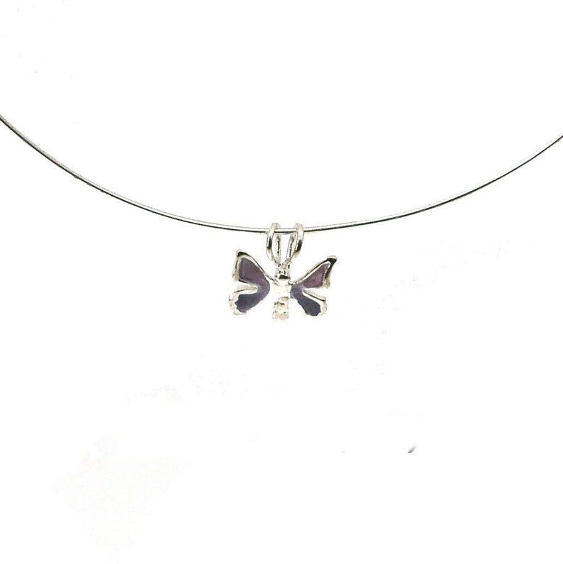 Small Butterfly Necklace Etsy