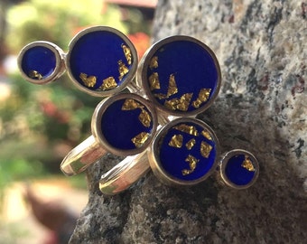 Indigo Ring - Statement Adjustable Ring