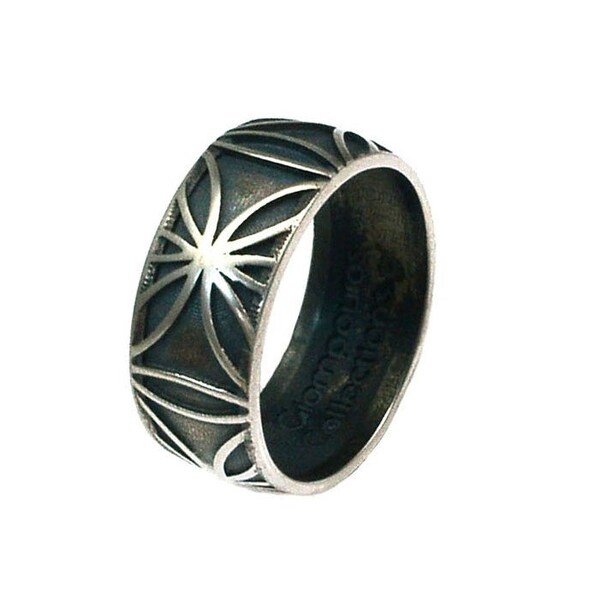 Sacred Geometry Wedding Ring - Etsy