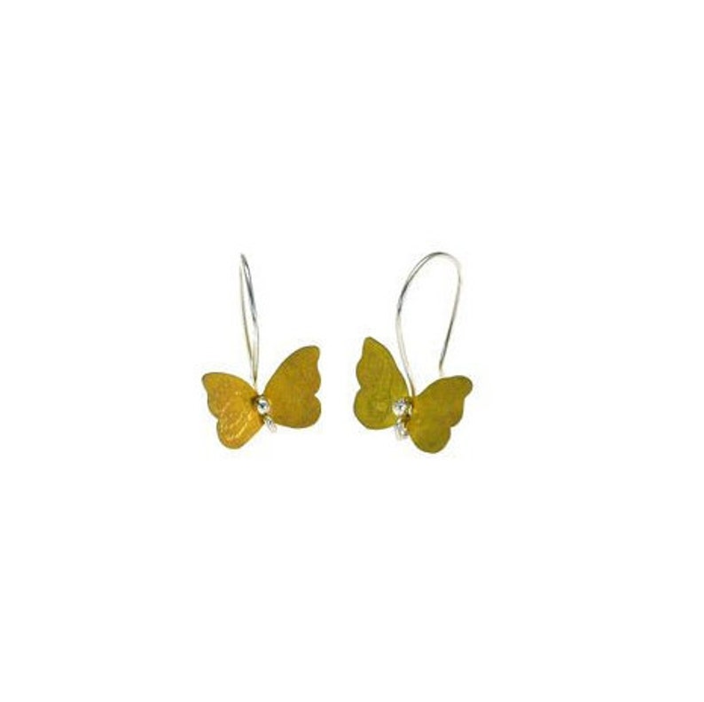 Dangle Butterfly Titanium Earrings for nature lover gift image 5