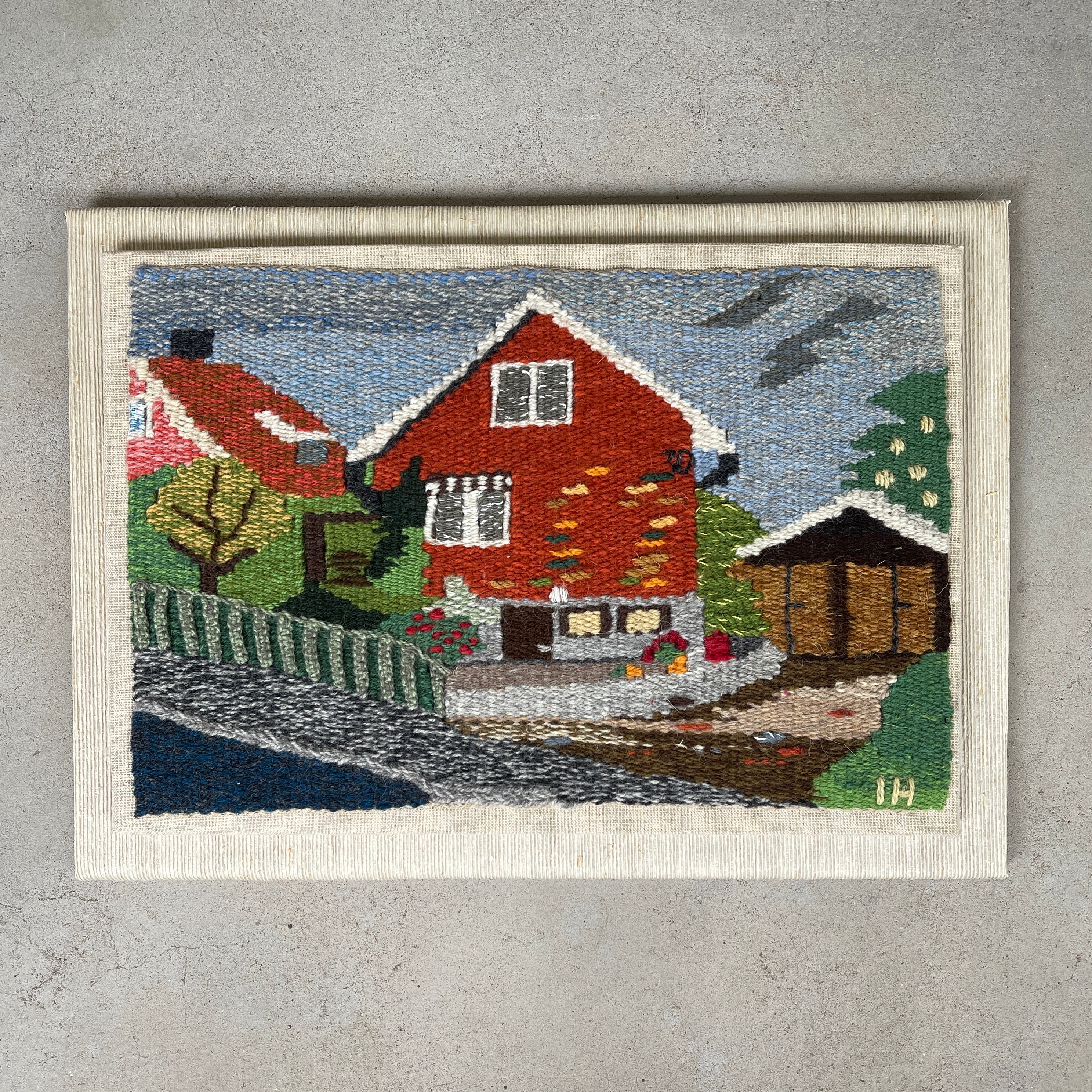 Superbe Tapisserie Suédoise/Vintage