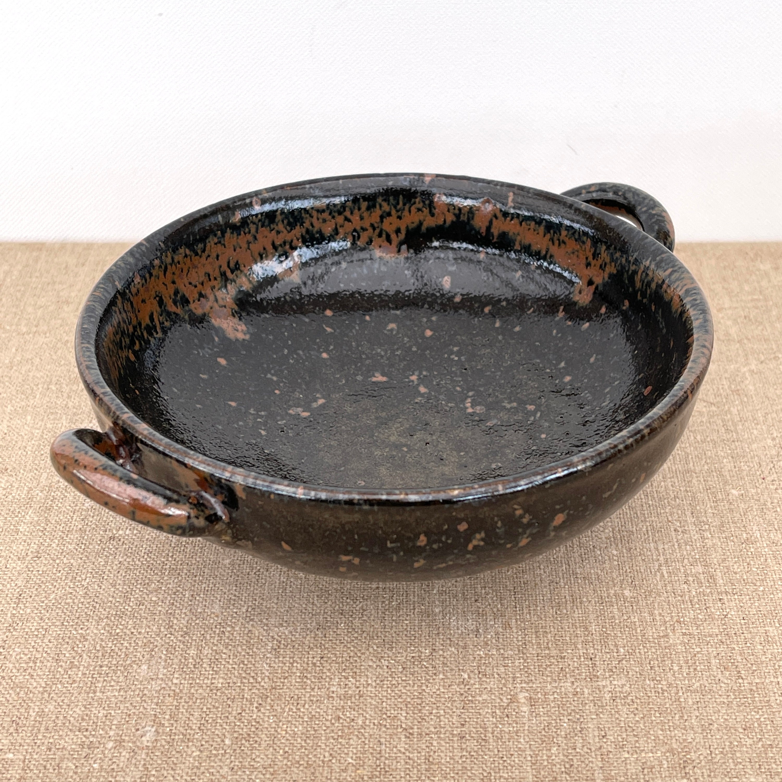 Swedish Stålhane Bowl/Designhuset Lidköping Marron Beige Signé Céramique Poterie Grès Scandinave Nor