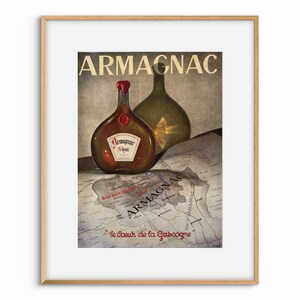 ANUNCIO ORIGINAL FRANCÉS / Página de revista antigua / Objeto de colección / Década de 1920 / Decoración de pared / Papel antiguo / Póster publicitario / Armagnac