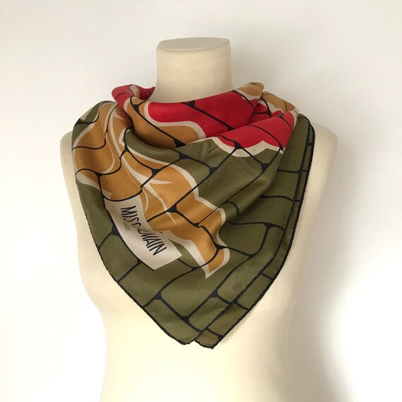 MISS BALMAIN SCARF / Vintage silk scarf / Designe… - image 3