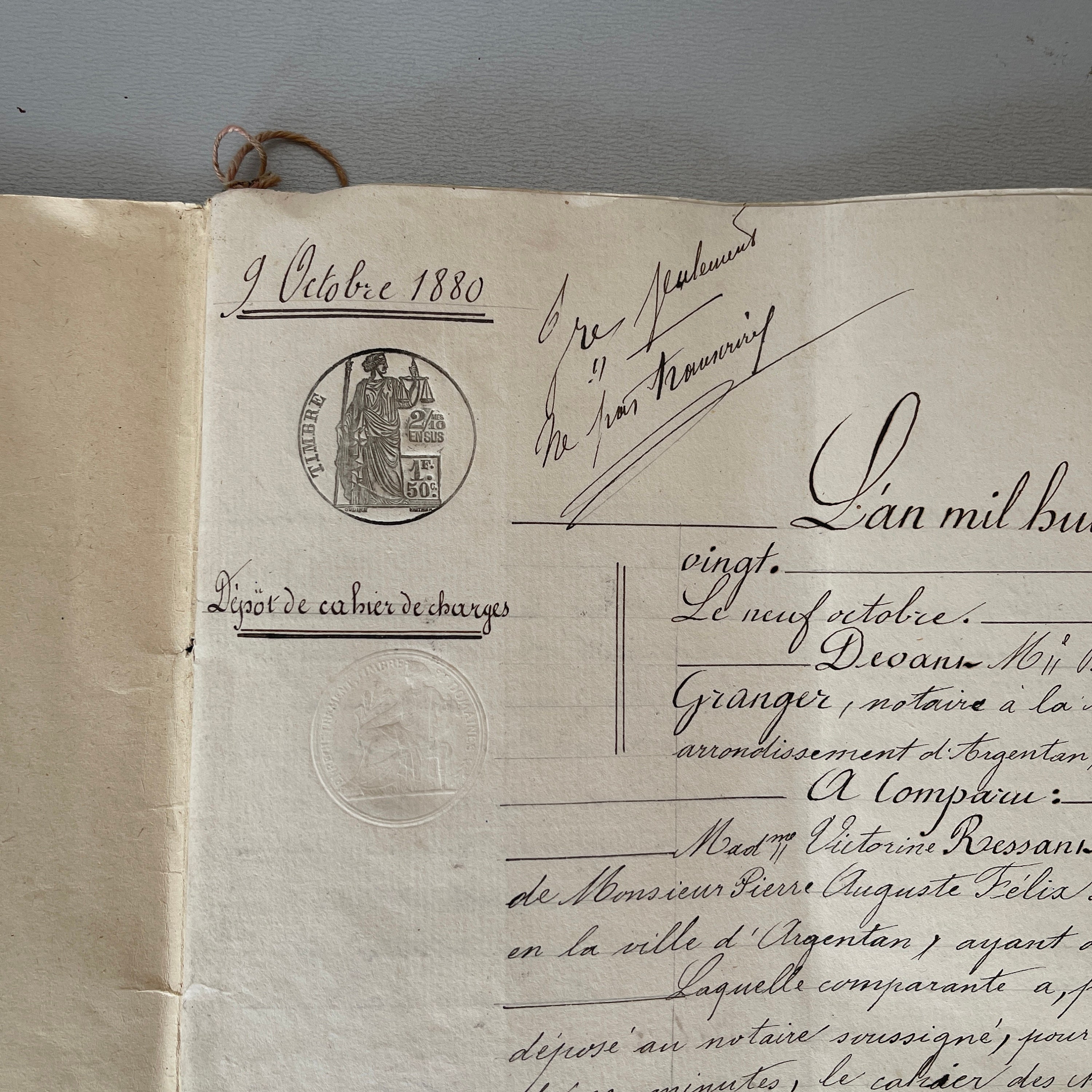 FRENCH ANTIQUE NOTEBOOK / Handwritten / Vintage / 1800th