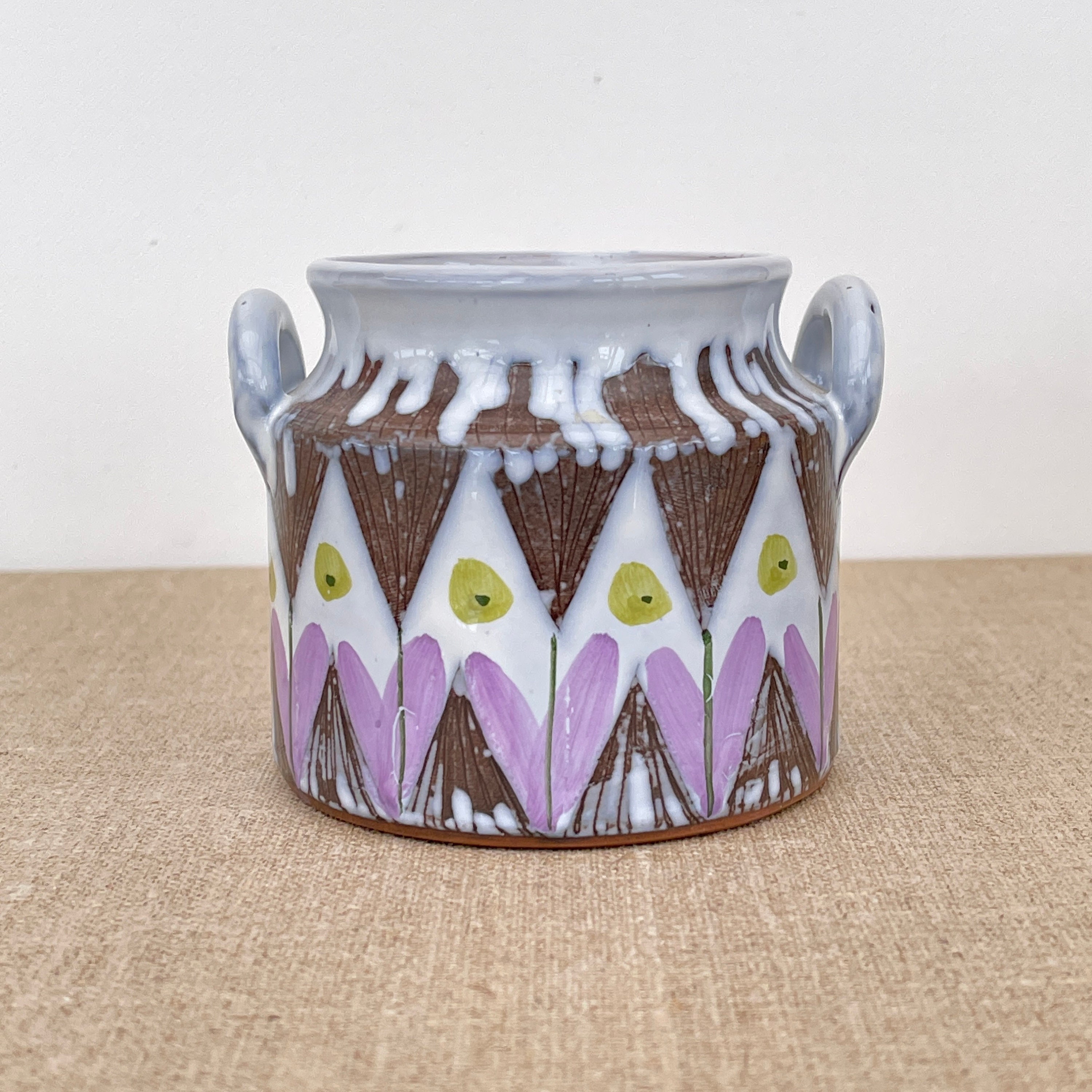 Vase Vintage Suédois/Keramik Laholm Fabriqué en Suède Poterie Scandinave Céramique Milieu Du Siècle 