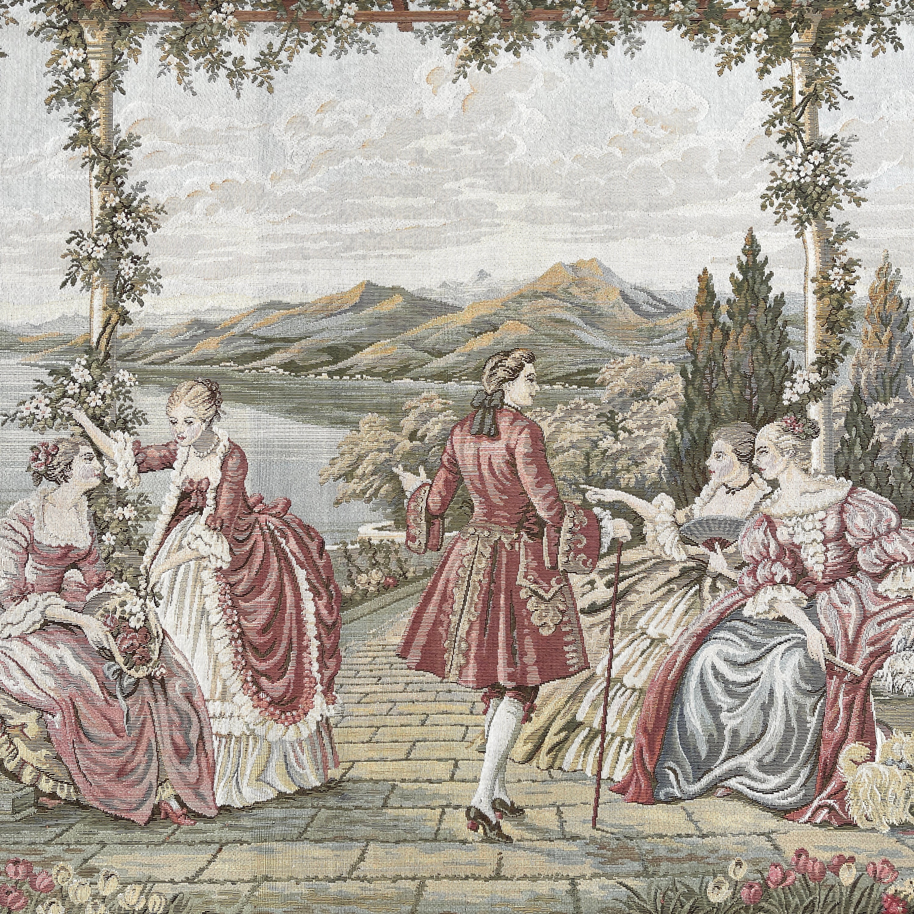 Tapisserie Vintage Française/Accrochage Mural Décoration Murale Style Victorien Intérieure Cottage T