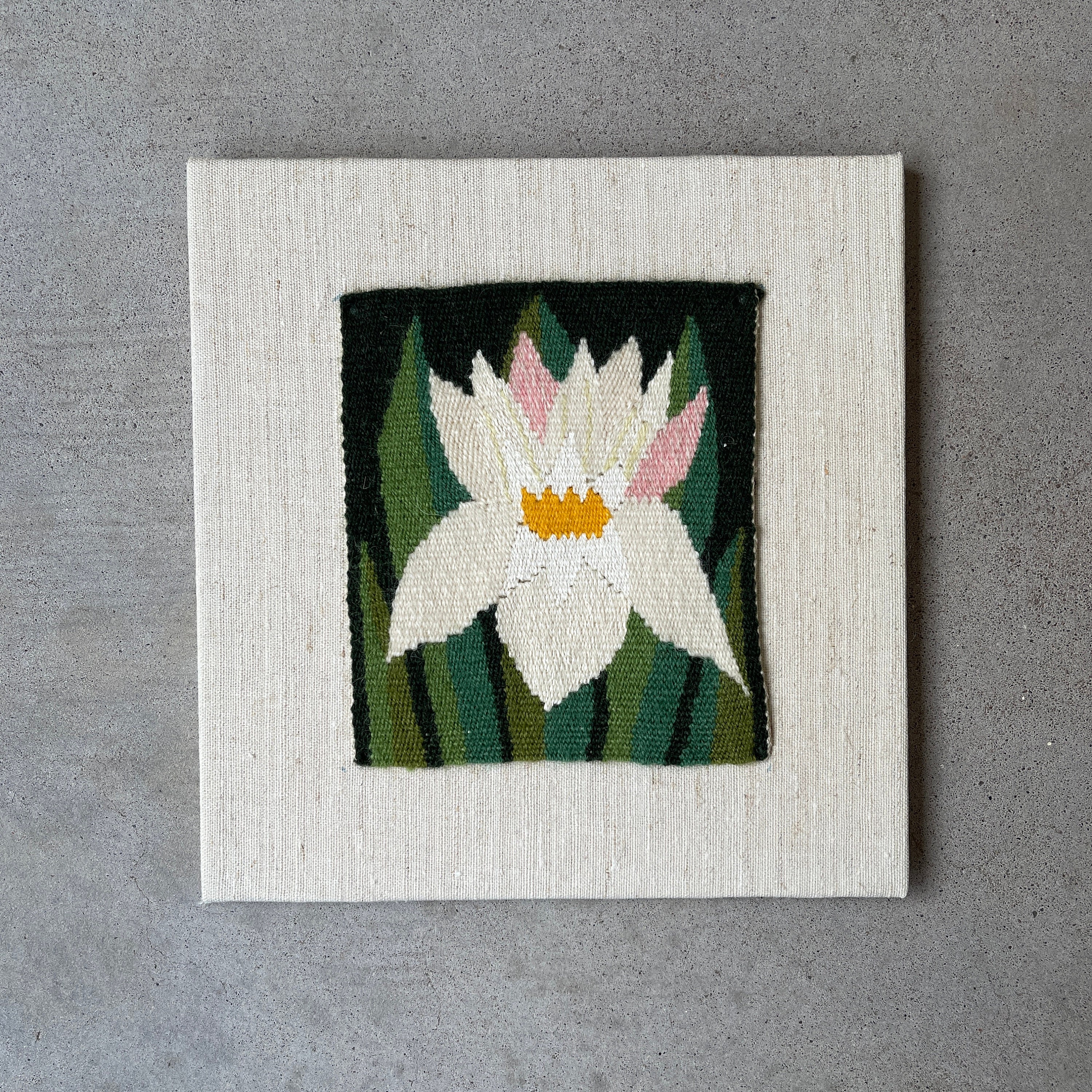 Tapisserie Vintage Suédoise/Accrochage Mural Fait à La Main Tissé Flamand Scandinave Années 60 70 Ar