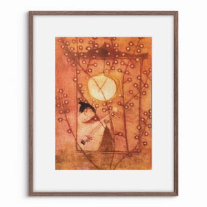 PAGINA ORIGINALE DEL LIBRO / Pagina di un libro d'epoca / Fiaba cinese / Decorazione murale / Carta vecchia / Anni '60 / Illustrazione di Eva Bednarova