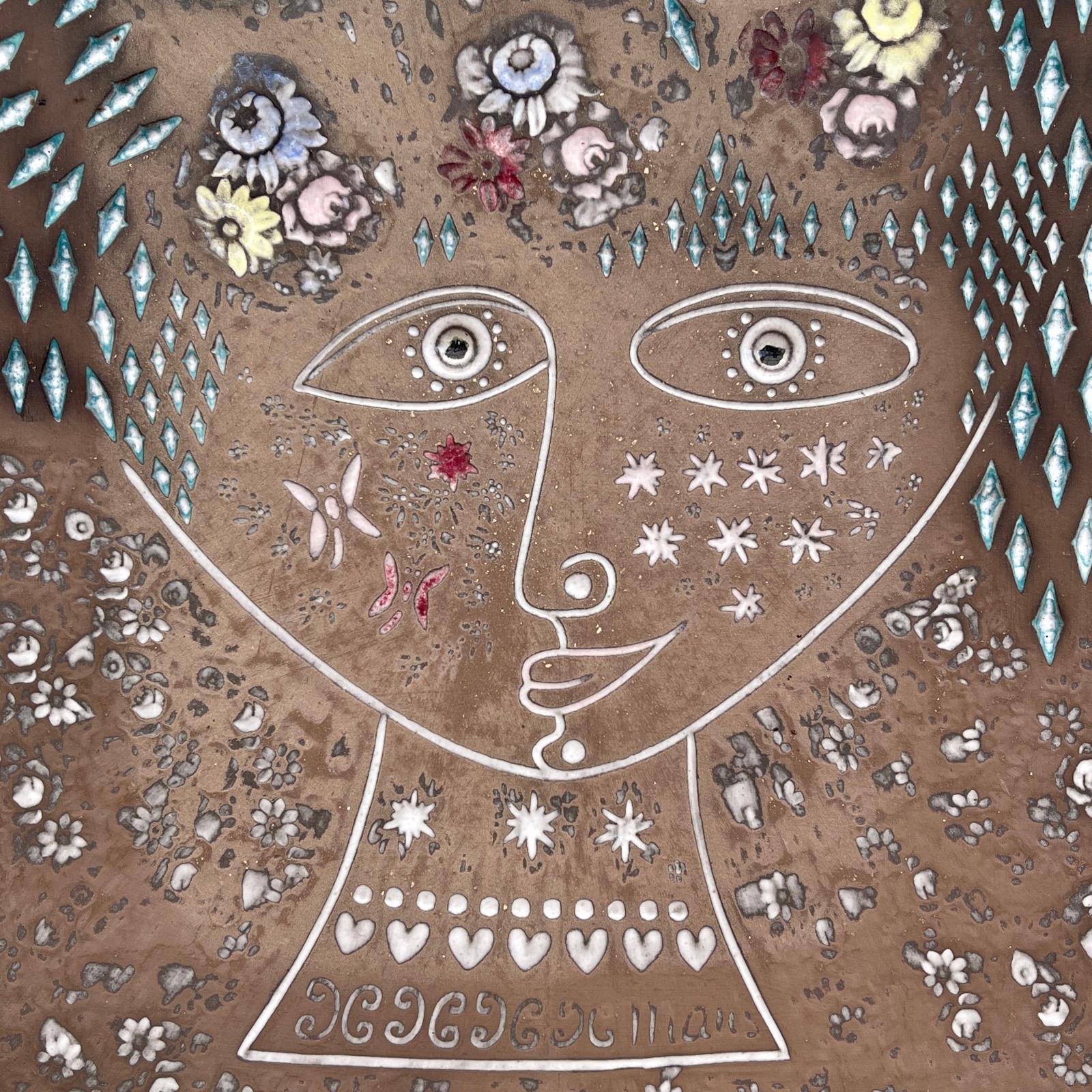 ミッドセンチュリーモダン陶板：マリ・シムルソン・ウプサラ・エクビー