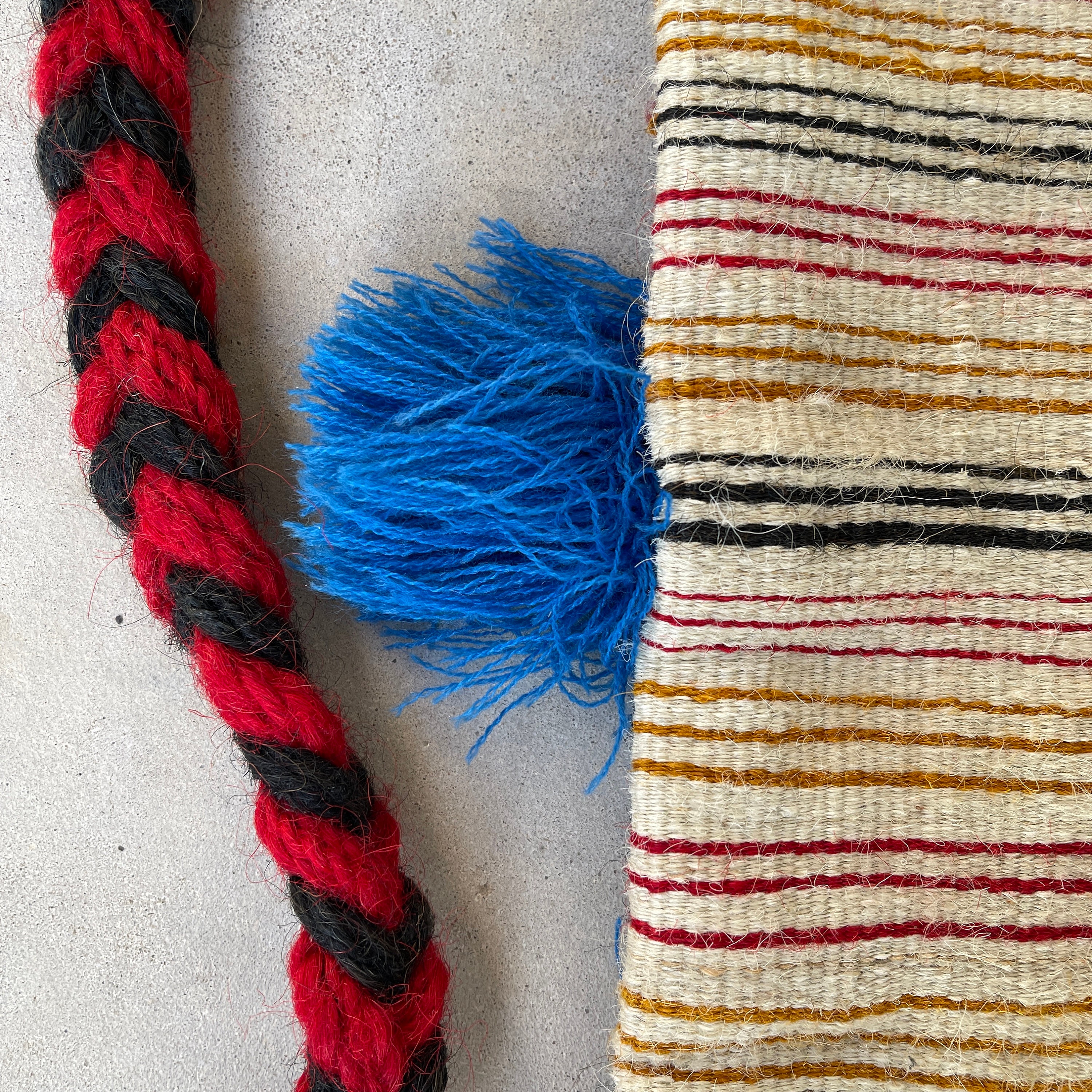 BOHO WOVEN BACKPACK / Vintage Rucksack / Travel Hippie Bag  display picture 3