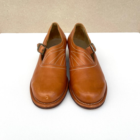 AUTHENTIEKE jaren 40 SCHOENEN Zweedse vintage Bruine lederen schoenen jaren 30 40 Maat 6 A Label Elg Lejonskor Hakken Etsy Nederland
