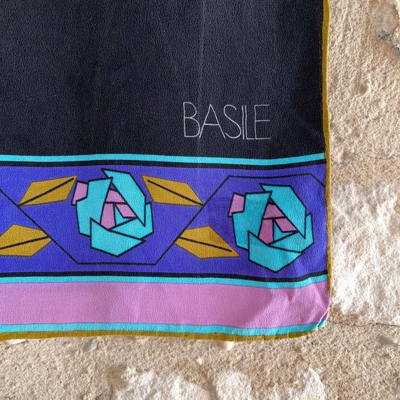 BASILE SILK SCARF / Authentic / Original / French… - image 10