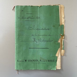 FRENCH ANTIQUE NOTIZBUCH / Handgeschrieben / Vintage / 1800. / Altes Papier / Kalligraphie / Geschichte / Junk Journal / Scrapbooking / Lettering