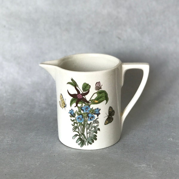 PORTMEIRION CREAMER JUG / Porcelaine / The Botanical Garden / Made in England / 70s / Collectible / English ceramic / Vintage / Floral