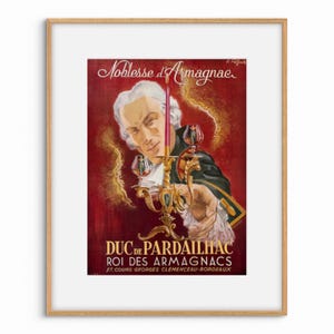 PUBBLICITÀ ORIGINALE FRANCESE / Pagina di rivista vintage / Da collezione / Anni '20 / Decorazione murale / Carta vecchia / Manifesto pubblicitario / Armagnac